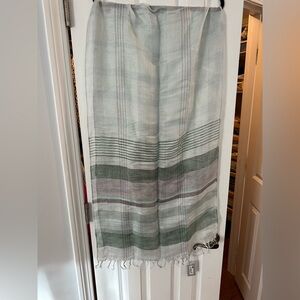 NWT Striped Lightweight Scarf